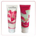 نمک بدن سادور شیر توت فرنگی و آلوئه‌ورا هندوانه (روشن کننده بدن)