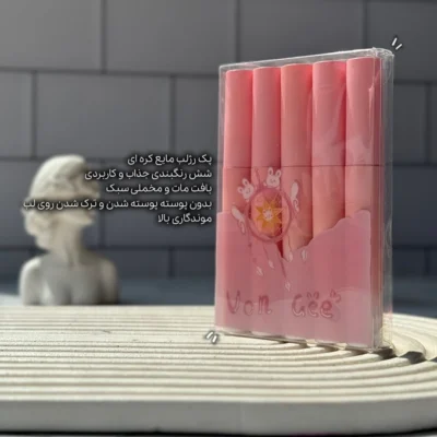 پک رژلب کره ای ۵عددی مات