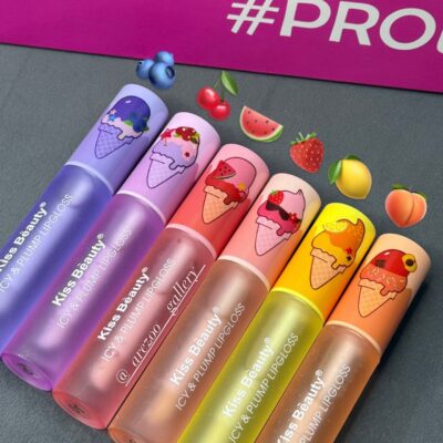 حجم دهنده و برق لب کیس بیوتی kiss beauty