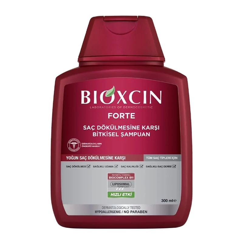 شامپو ضد ریزش مو بیوکسین مدل گیاهی فورت مناسب تمامی موها 300 میل مدل BIOXCIN Forte شامپو بیوکسین