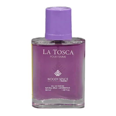 عطر جیبی زنانه وودی سنس مدل لاتوسکا LA TOSCA حجم 30 میلی لیتر