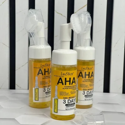 فوم شستشو سفید کننده صورت براش دار LANSYADE AHA