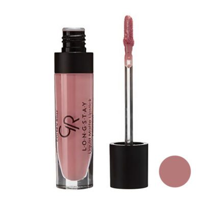 رژ لب مایع مات گلدن رز مدل LONG STAY شماره 11