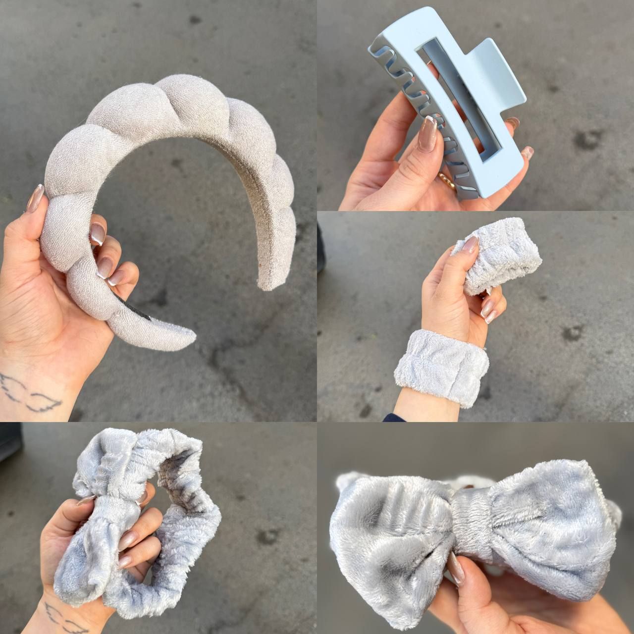 ست تل ست اکسسوری روتین پوستی مخملی پنجتکه