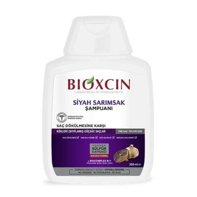 شامپو بیوکسین BIOXCIN حاوی سیر سیاه حجم 300 میل
