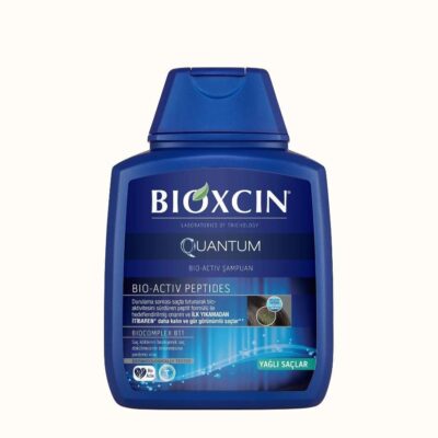 شامپو ضد ریزش و ضخیم کننده مو کوانتوم آبی بیوکسین مناسب مو چرب
