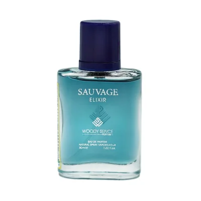 عطر جیبی مردانه وودی سنس مدل SAUVAGE ELIXIR حجم 30 میلی لیتر