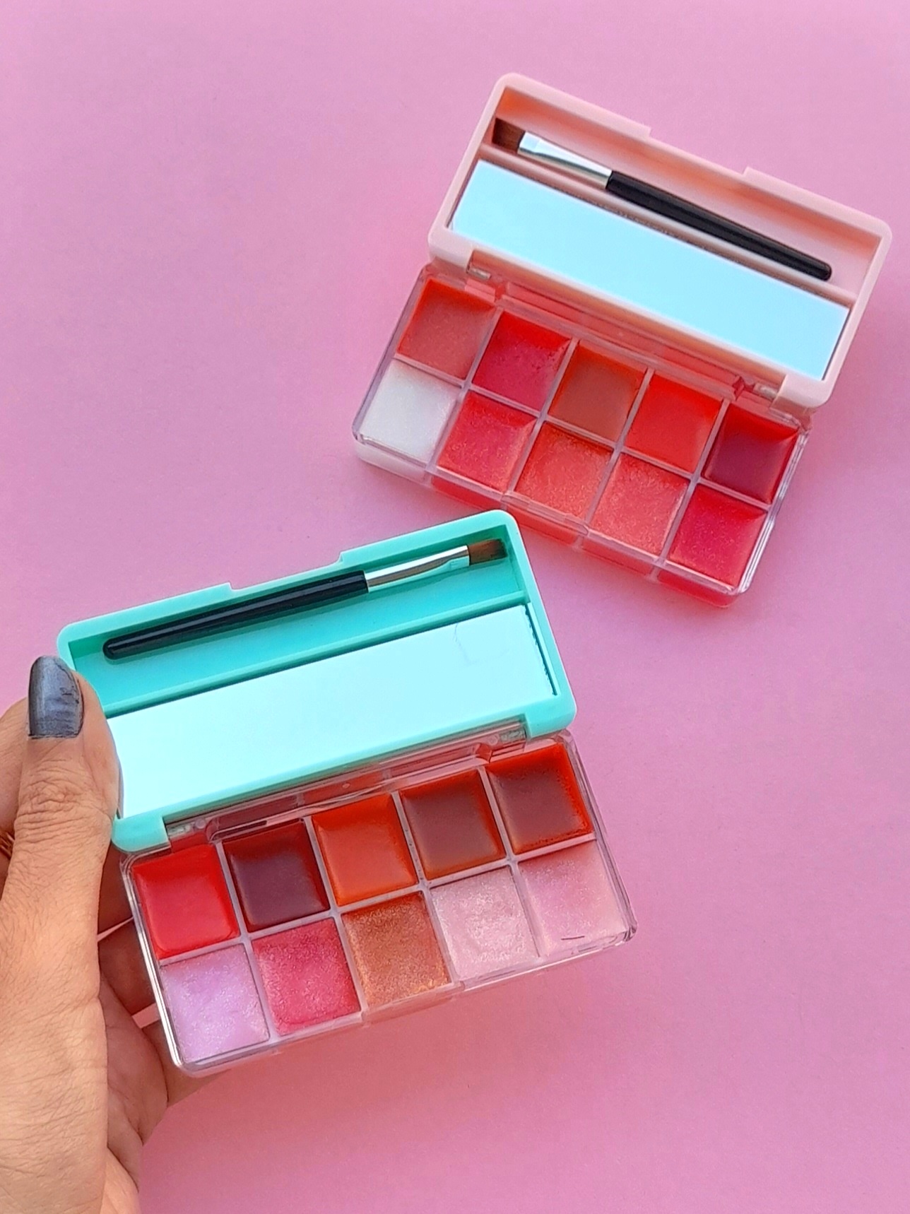 پالت رژلب و لیپ گلاس بیلیون بیوتی پالت رژلب و لیپ گلاس بیلیون بیوتی