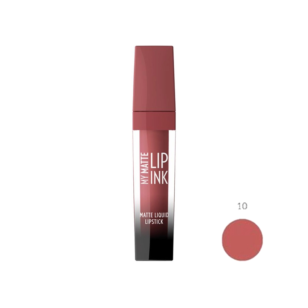 10 رژ لب مایع گلدن رز مدل Liping My Matte شماره 10
