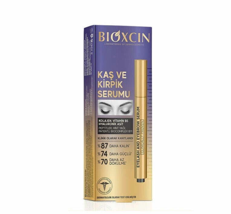 سرم تقویت کننده مژه و ابرو بیوکسین حاوی هیالورونیک اسید و کلاژن ۳ میل سرم تقویت کننده مژه و ابرو بیوکسین حاوی هیالورونیک اسید و کلاژن ۳ میل