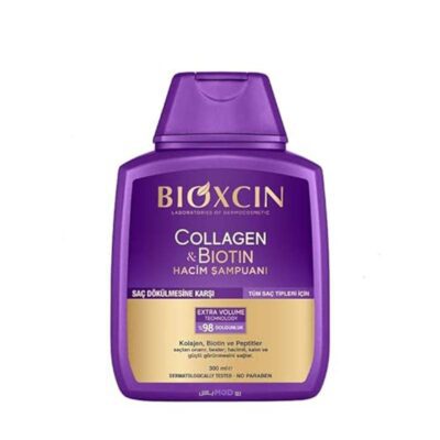 شامپو حجم دهنده و ضد ریزش بیوکسین بنفش Bioxcin حجم ۳۰۰ میلی لیتر
