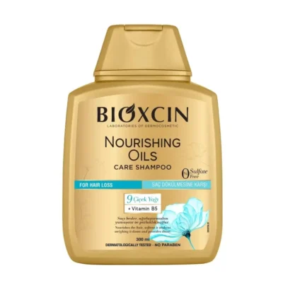 شامپو ضد ریزش و تقویت‌کننده بیوکسین طلایی بدون سولفات، حاوی روغن ۹ گیاه